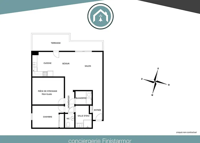 Beau T2 Recent, Terrasse Parking 4 Pers 아파트